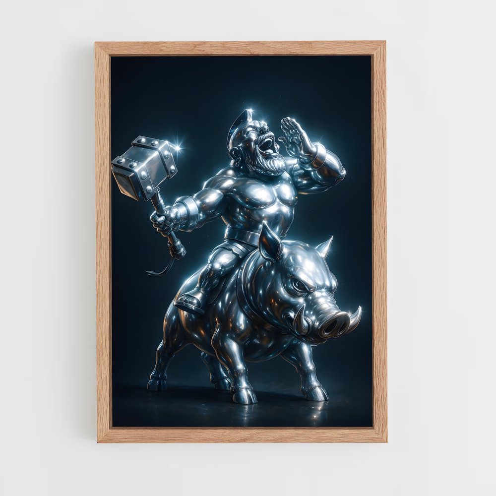 Poster Le Taureau de Fer – affiche Clash royale (vue 4)